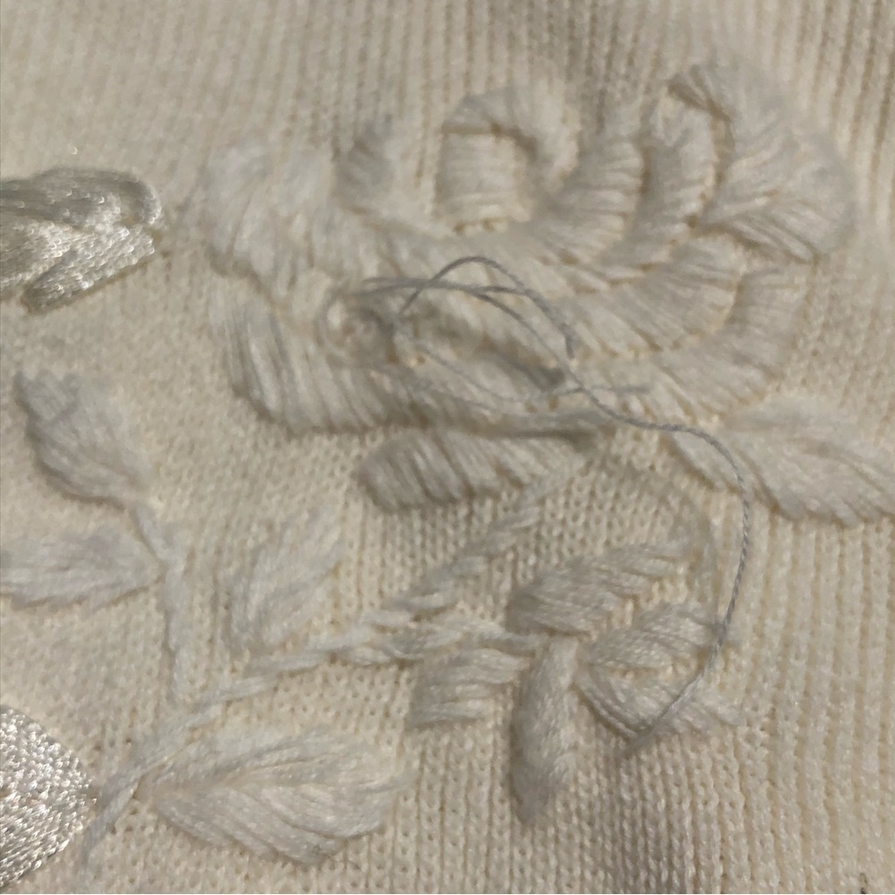 Vintage Short Sleeve Embroidered Cardigan - Picture 6 of 7